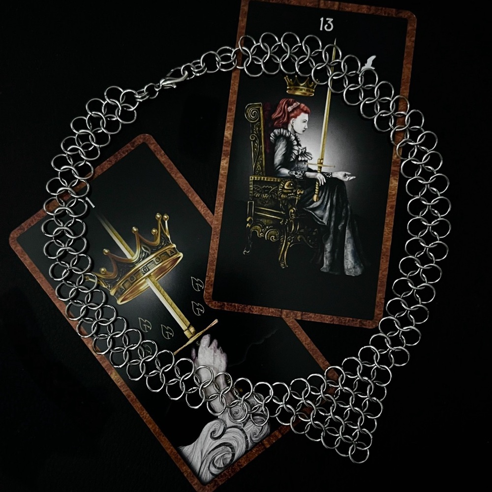 Handmade Chainmail Choker Necklace - Picture 2 of 2